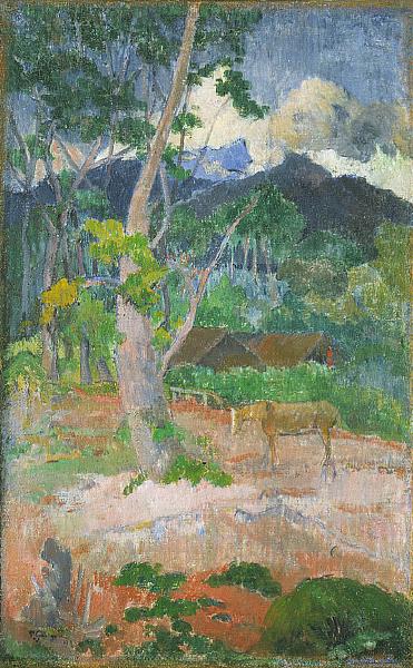 Paul Gauguin Landscape with a Horse oil painting image
